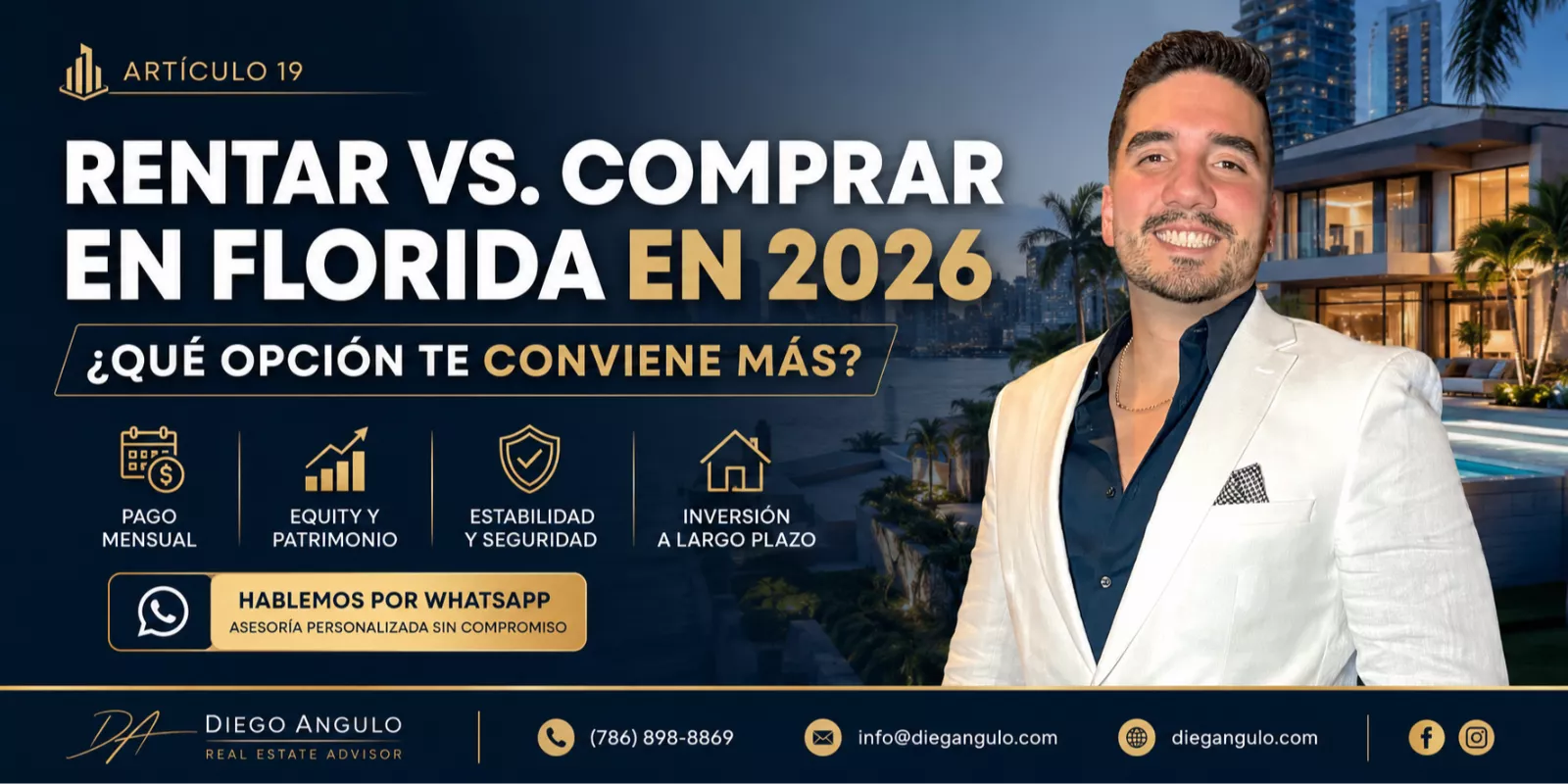 Alquilar o comprar: Decisiones inmobiliarias en Florida