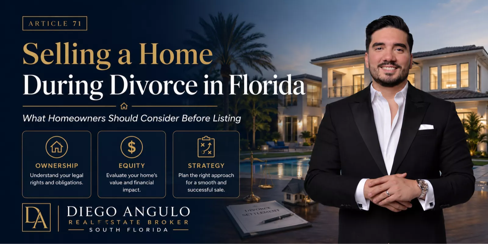 Selling a home during divorce in Florida
