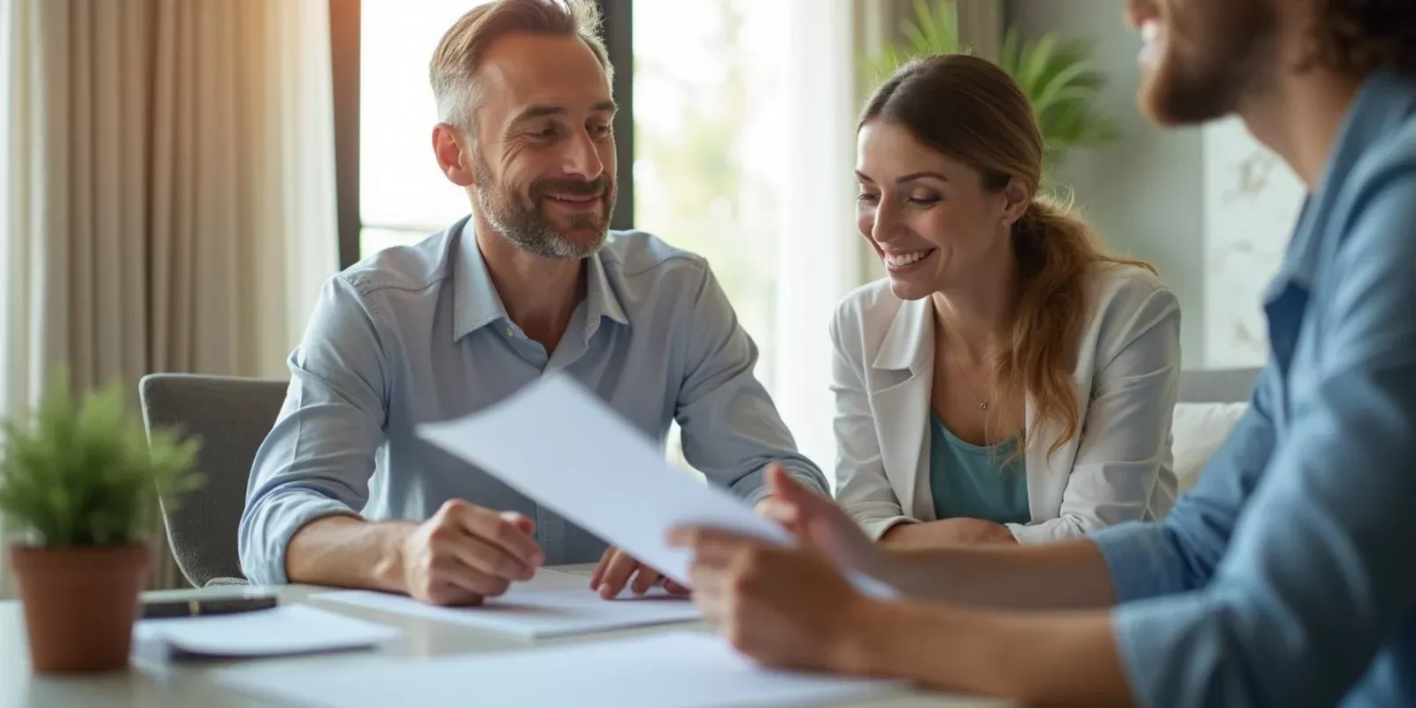 South Florida home buyer reviewing mortgage and property information