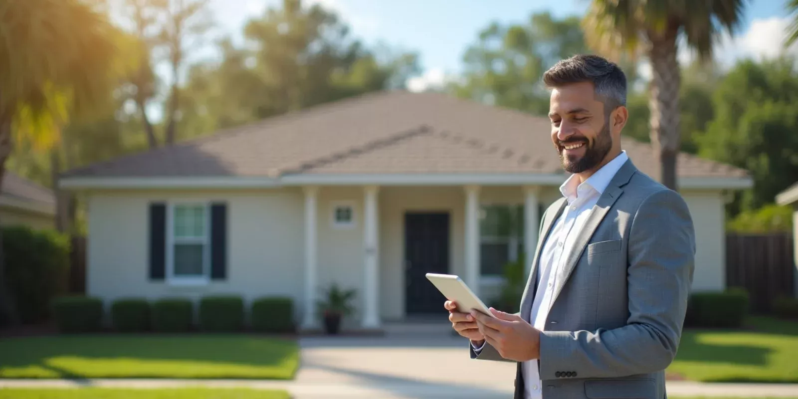 South Florida home prepared for sale while an agent reviews nearby listings